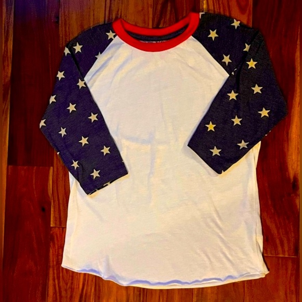 Alternative Apparel American  Sustainable 3/4 Sleeve Casual Shirt